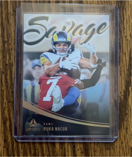 2025 Panini Luminance Savage #9 Puka Nacua — front