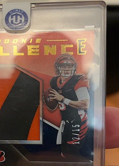 2020 Panini Score In the Zone #IZ-JB Joe Burrow — front