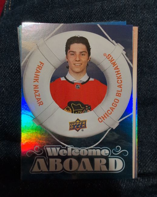 2024-25 Upper Deck Welcome Aboard #WA-13 Frank Nazar — front