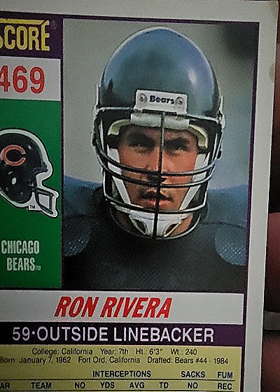 1989 Score #469 Ron Rivera — front