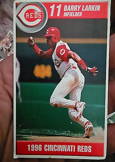 1996 Score #11 Barry Larkin — front