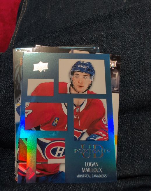 2024-25 Upper Deck Series 2 UD Portraits #P45 Logan Mailloux — front