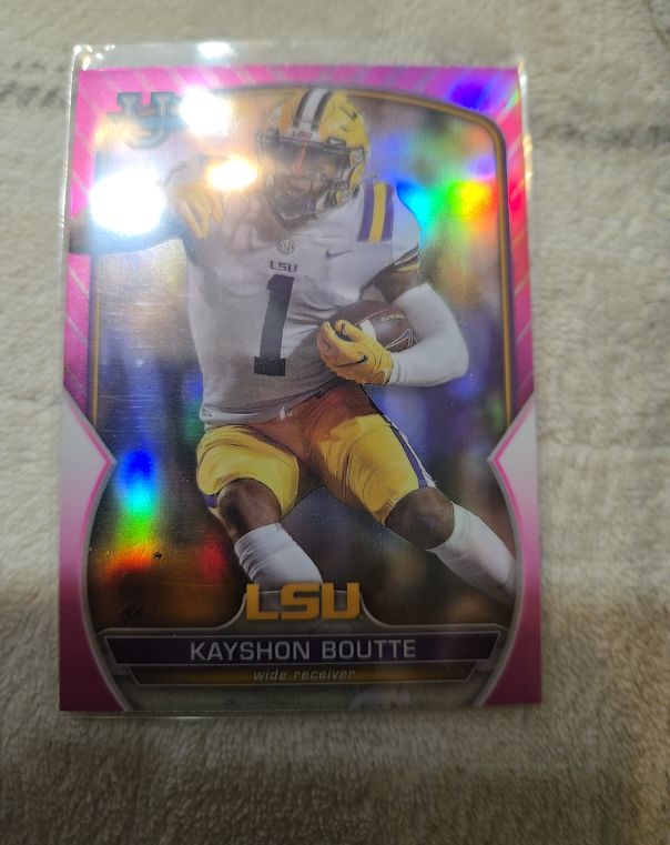 2022 Bowman University Chrome #20 Kayshon Boutte — front