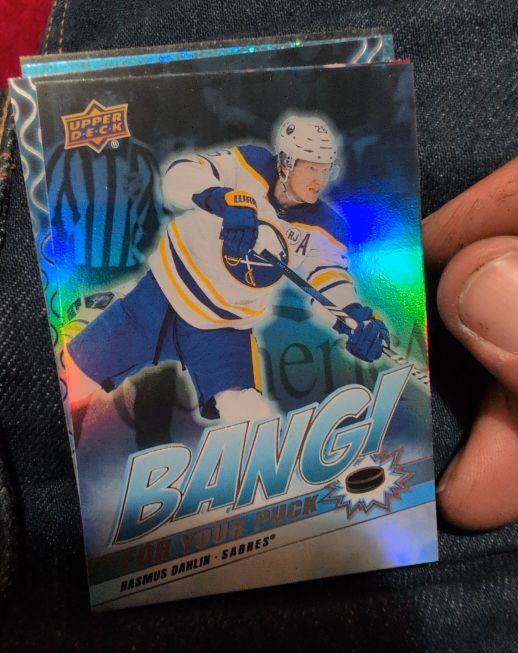 2024-25 Upper Deck Series 2 Bang For Your Puck #BP-7 Rasmus Dahlin — front