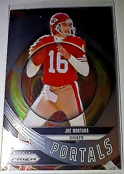 2024 Panini Prizm Portals #1 Joe Montana — front