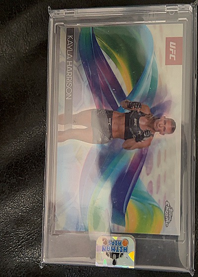 2025 Topps Chrome UFC #HEL-15 Kayla Harrison Helix — front