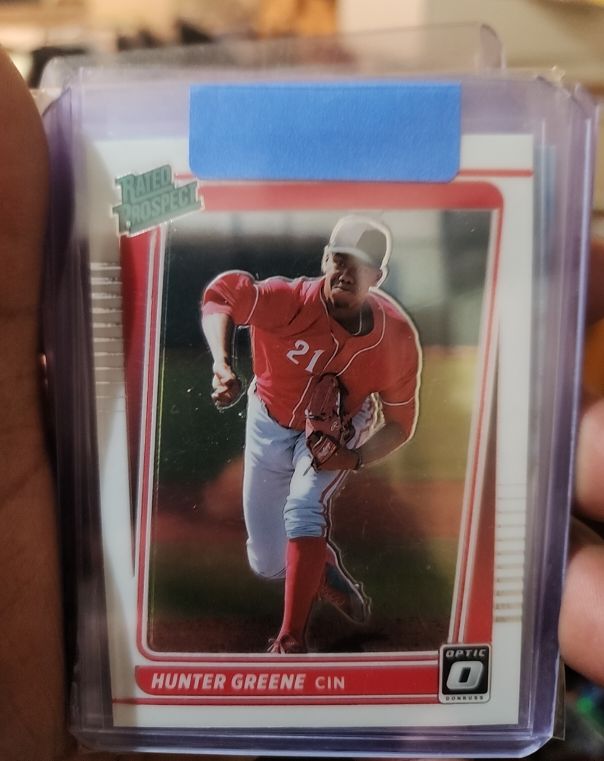 2021 Donruss Optic #RP13 Hunter Greene — front