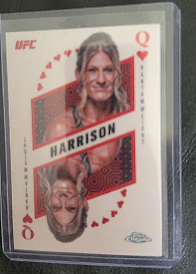 2025 Topps Chrome UFC Kayla Harrison Kings and Queens #KAQ-14 — front