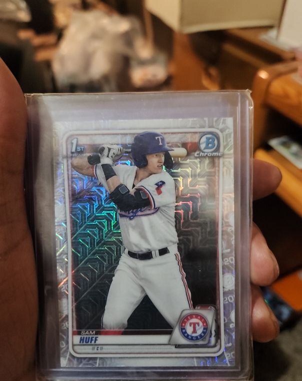 2020 Bowman Chrome #BCP-33 Sam Huff — front