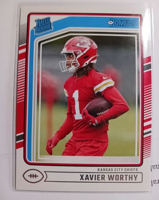 2024 Panini Donruss Rated Rookie #398 Xavier Worthy — front