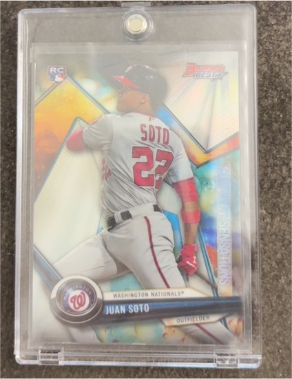 2018 Bowman's Best #NS-JS Juan Soto Neophyte Sensations Rookie — front