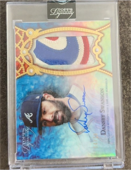 2022 Topps Dynasty #DAP-DS4 Dansby Swanson — front