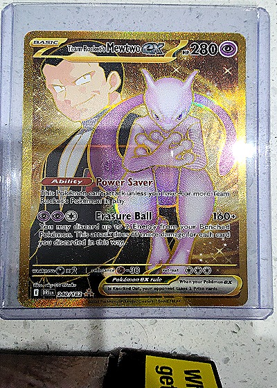 2024 Pokémon #220 Team Rocket's Mewtwo ex SV10 — front