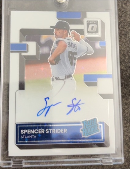 2022 Donruss Optic Rated Rookie Signatures #RRS-SS Spencer Strider — front
