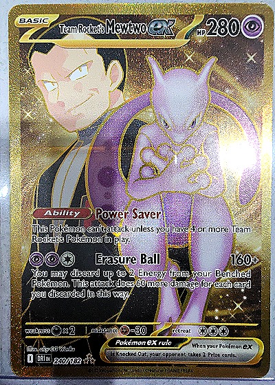 2022 Pokémon SV10 #130 Team Rocket's Mewtwo ex — front