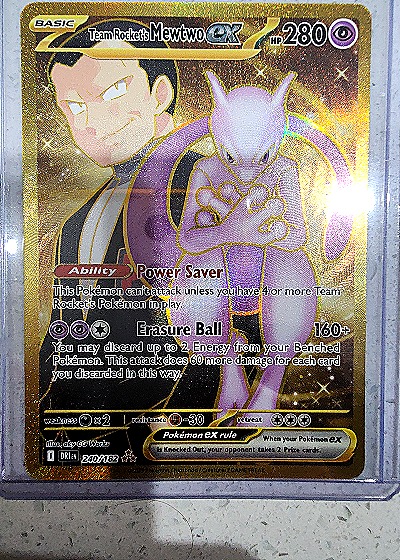 2025 Pokémon #240 Team Rocket's Mewtwo ex — front