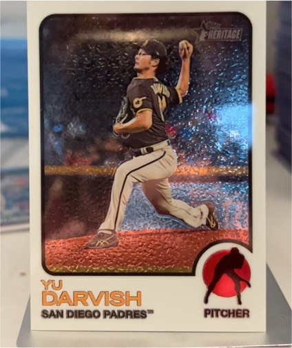 2022 Topps Heritage Chrome #442 Yu Darvish — front