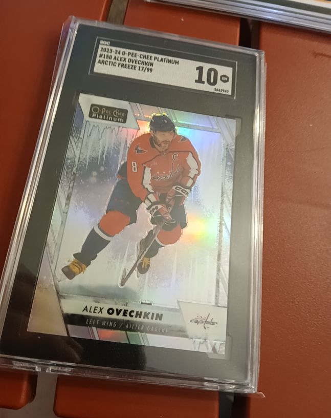 2023-24 O-Pee-Chee Platinum #150 Alex Ovechkin Arctic Freeze — front