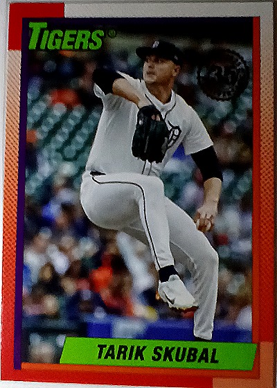 1990 Fleer #403 Tarik Skubal — front