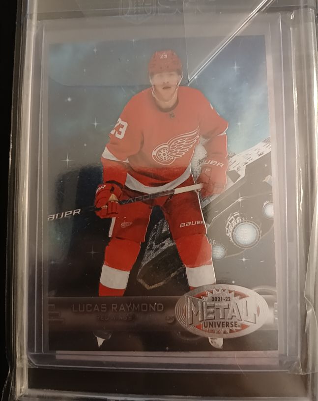 2021-22 Skybox Metal Universe 1997-98 Retro Rookie #R-40 Lucas Raymond — front