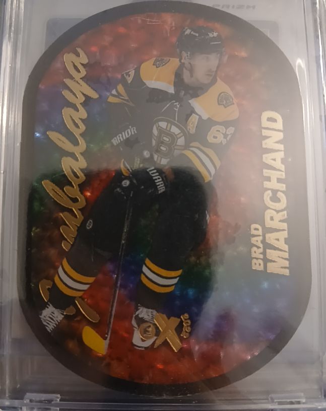 2021-22 Skybox Metal Universe Jambalaya Lenticular #12 Brad Marchand — front