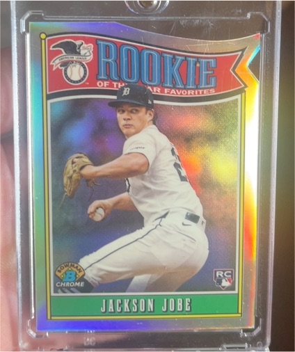 2025 Bowman Chrome #ROY-3 Jackson Jobe Rookie of the Year Favorites — front