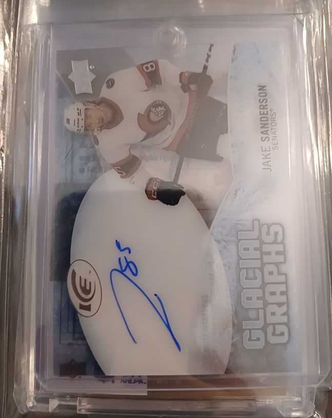 2022 Upper Deck Ice Glacial Graphs Jake Sanderson — front