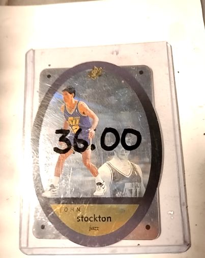 1996 Upper Deck SPx Die-Cut #48 John Stockton — front