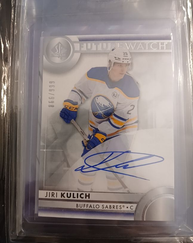 2023-24 Upper Deck SP Authentic Future Watch Auto #197 Jiri Kulich — front