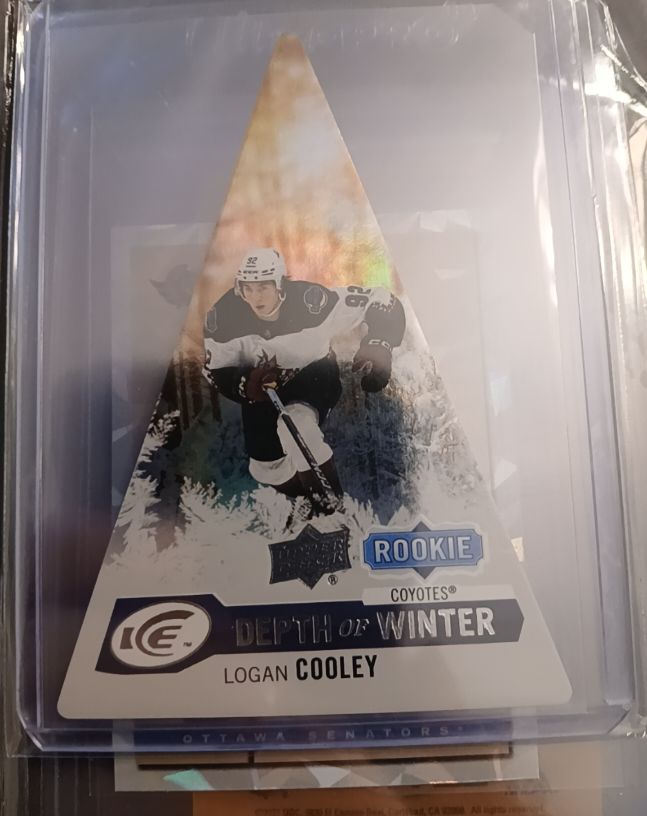 2023-24 Upper Deck Ice Depth of Winter #DW-3 Logan Cooley — front
