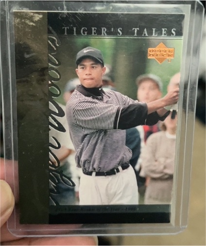 2001 Upper Deck Tiger's Tales #TT14 Tiger Woods — front