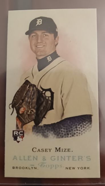 2021 Topps Allen & Ginter Mini Rookie Design Variation #MRD-1 Casey Mize — front