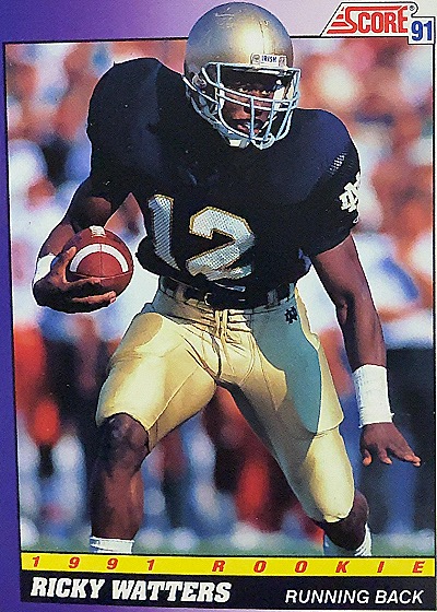 1991 Score #575 Ricky Watters Rookie — front