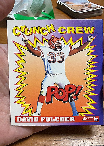 1991 Score #650 David Fulcher — front