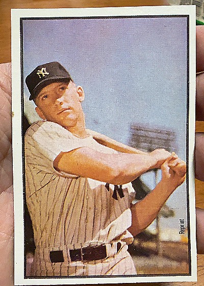 1989 Bowman #NNO Mickey Mantle Reprint Sweepstakes — front