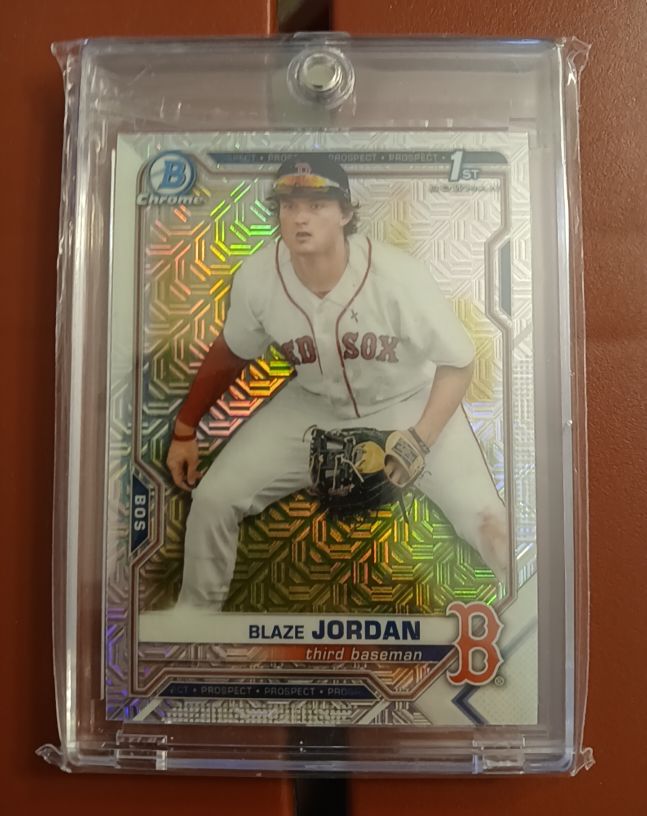 2021 Bowman Chrome #BCP-71 Blaze Jordan — front