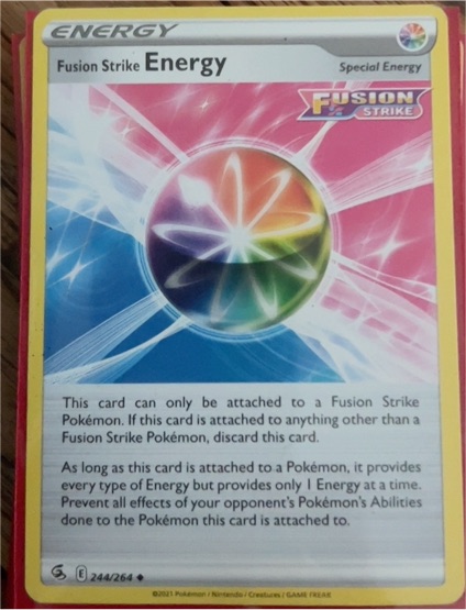 2021 Pokémon Fusion Strike #244 Fusion Strike Energy — front
