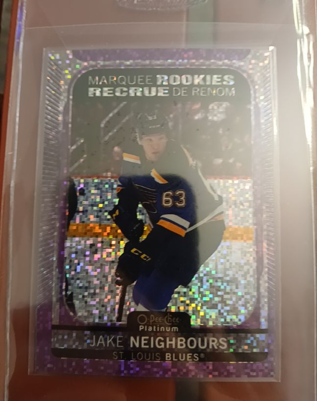 2021-22 O-Pee-Chee Platinum #278 Jake Neighbours Marquee Rookies — front