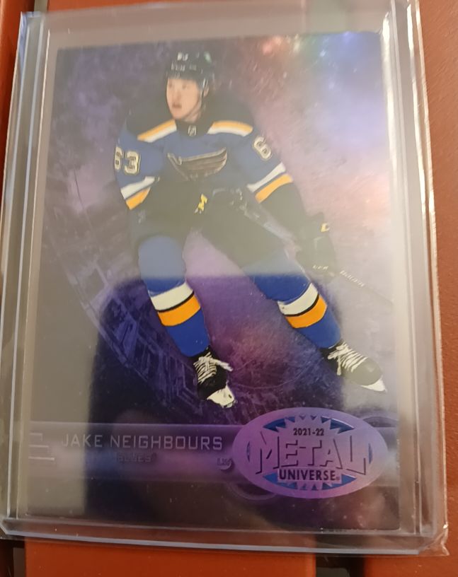 2021-22 Skybox Metal Universe Retro Rookie #R-49 Jake Neighbours — front