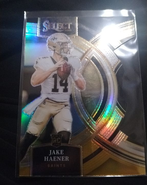 2023 Panini Select Premier Level Silver Prizm Die-Cut #186 Jake Haener — front