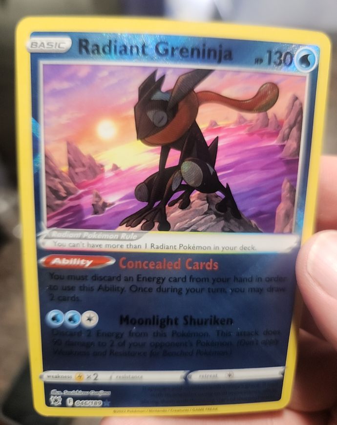 2022 Pokémon TCG Astral Radiance #046 Radiant Greninja — front