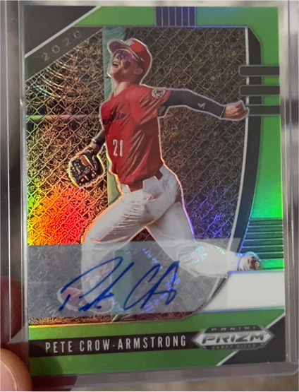 2020 Panini Prizm Draft Picks #PDP19 Pete Crow-Armstrong — front