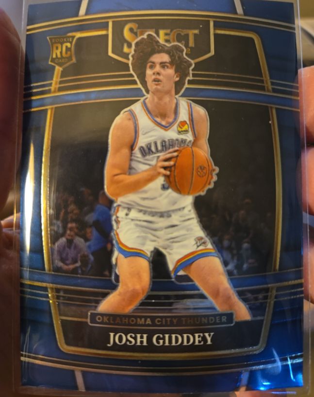 2021-22 Panini Select #58 Josh Giddey Blue Concourse Rookie — front