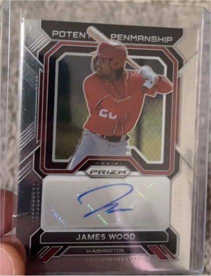 2023 Panini Prizm Potential Penmanship #PPJW James Wood — front