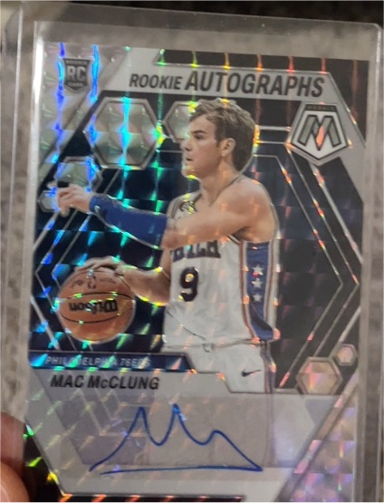 2022-23 Panini Mosaic #RA-MAC Mac McClung Rookie Autograph — front