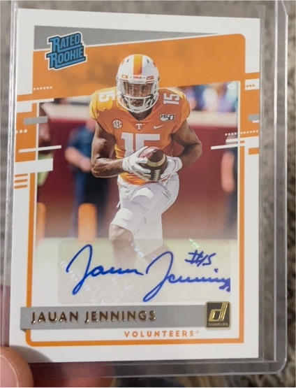 2020 Donruss Rated Rookie Jauan Jennings — front
