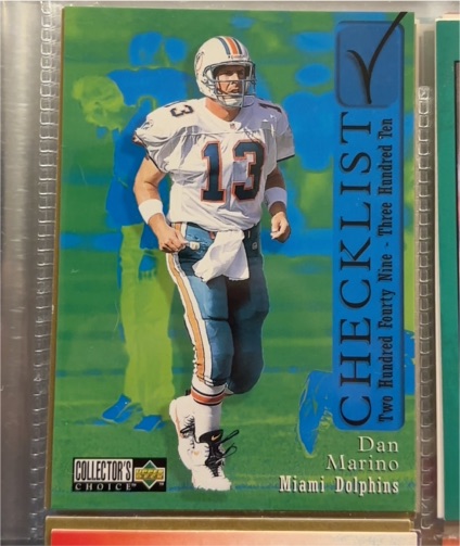 1997 Upper Deck Collector's Choice #307 Dan Marino — front