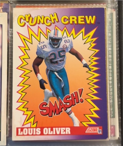 1991 Score #652 Louis Oliver — front