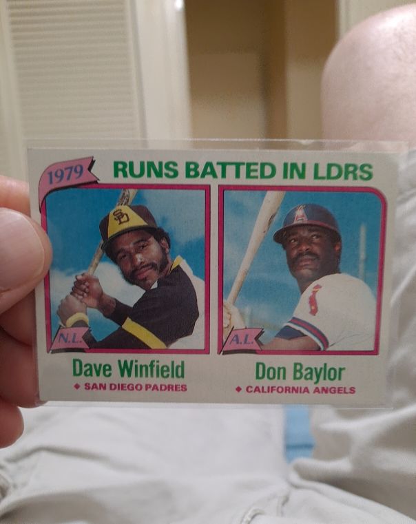 1980 Topps #203 Runs Batted In Leaders Dave Winfield / Don Baylor — front