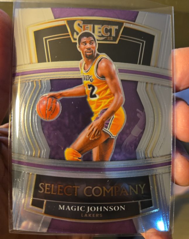 2021-22 Panini Select #7 Magic Johnson Select Company — front